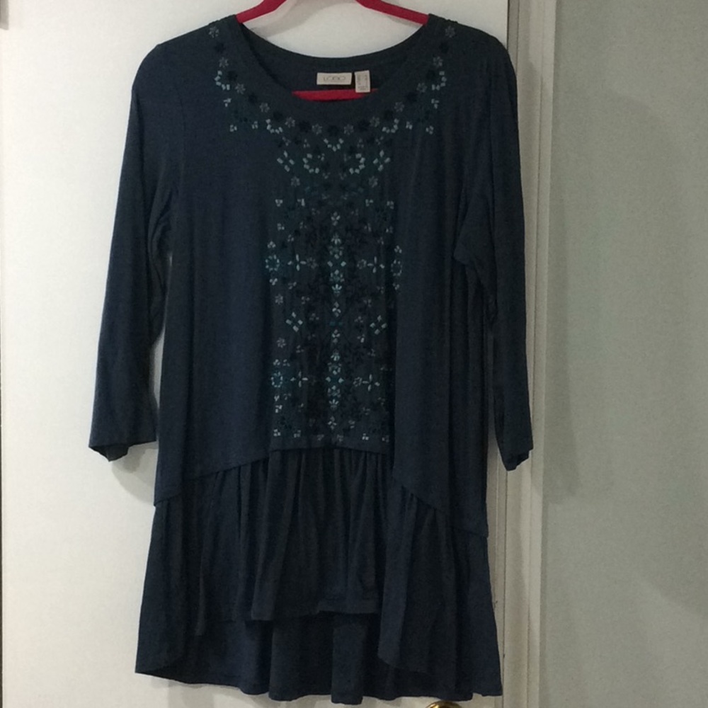 LOGO embroidered tunic
